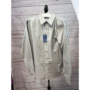 A330-Croft‎ &barrow 17.5 36 gray button up mens dress shirt
